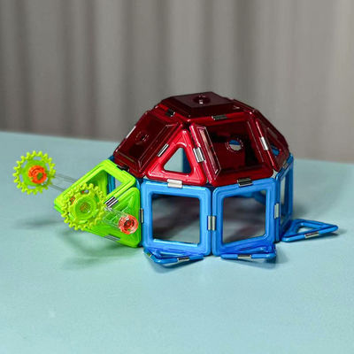 Ladybug şeklindeki manyetik oyun blokları manyetik bina oyuncakları montaj kiti