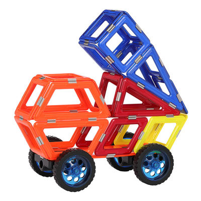 Çocuklar Mıknatıs Yapı Blokları Otomobil Oyuncakları Mühendislik Aracı 3D Mıknatıs Set
