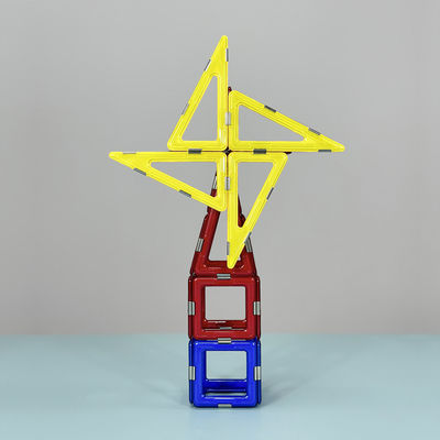 3D DIY Manyetik İnşaat Oyuncakları Kelepçeler Sağ Köşeli Rüzgar Mühennisi Bina Blokları